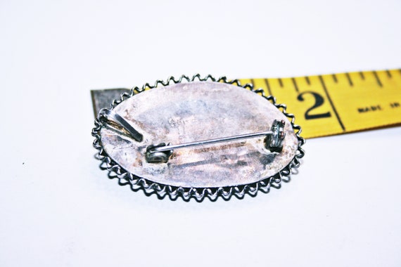 Vintage Large Israeli Eilat Sterling Silver brooch - image 3