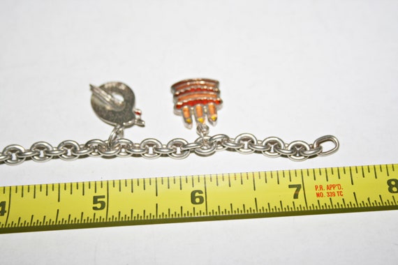 Vintage Sterling Silver Charm Bracelet - image 3