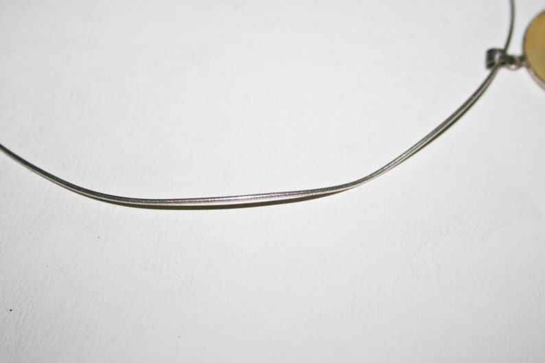 Vintage Sterling Silver Asian Character MOP Pendant Necklace