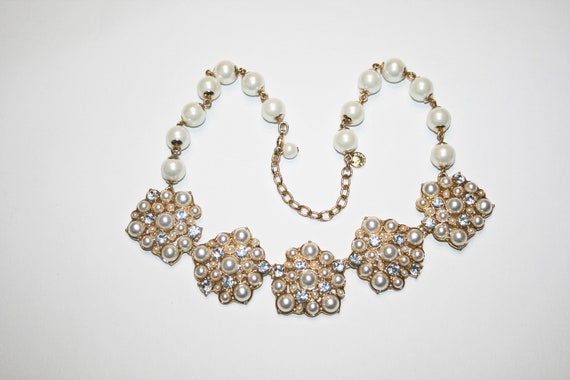 Vintage Talbots Faux Pearl Beaded Necklace - image 4
