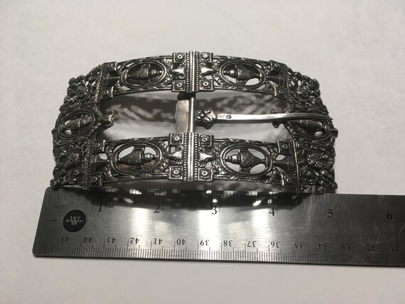 Antique Dutch Silver Buckle - image 2