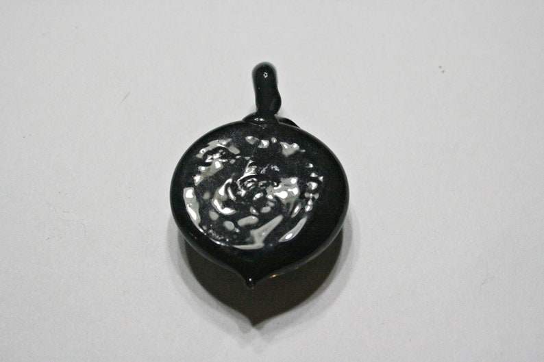 Vintage Murano Style Blue Glass Pendant
