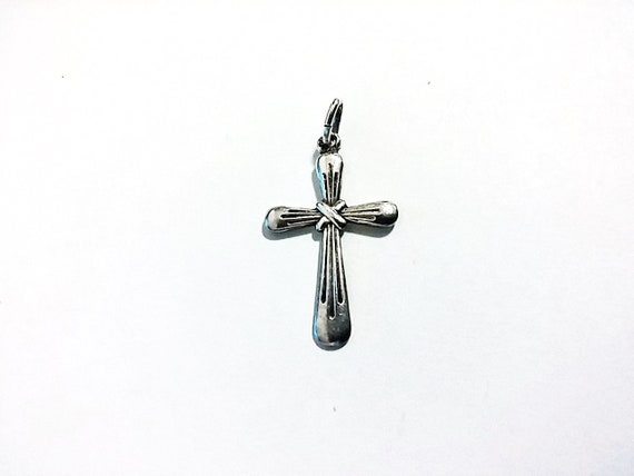 Antique 800 Silver Cross - image 6