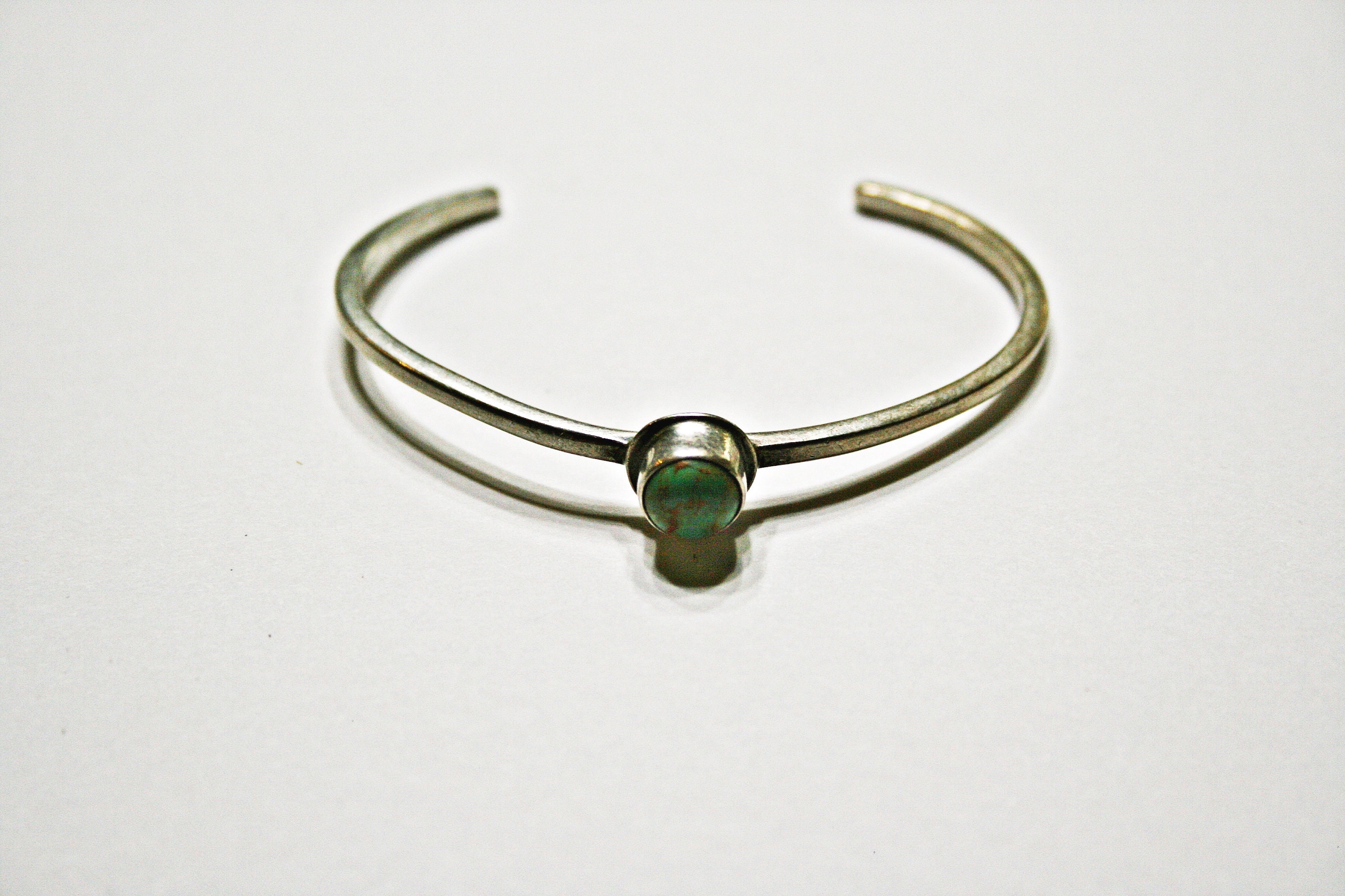 Vintage Navajo Turquoise and Sterling Silver Bangle Bracelet - Etsy
