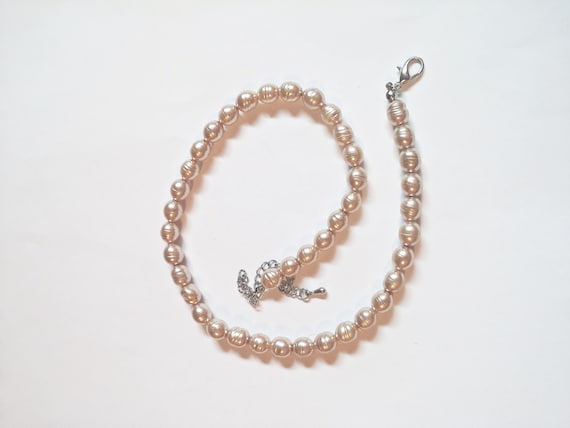 Vintage Faux Pearl Necklace - image 3