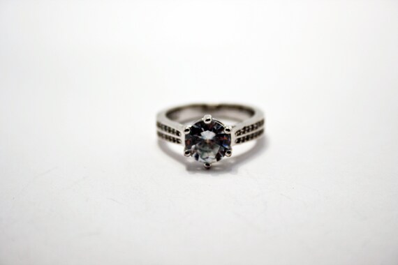 Size 5 - Vintage Sterling Silver and Cubic Zircon… - image 8