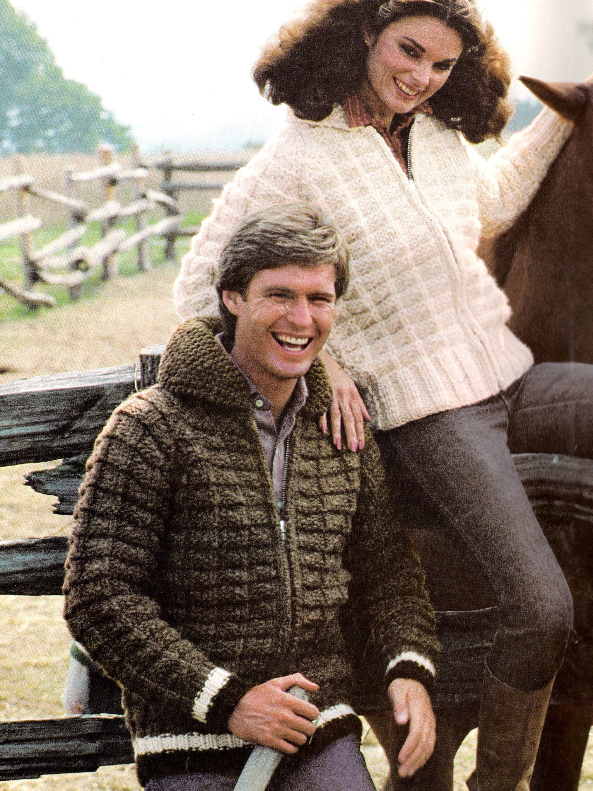 Vintage Cowichan Sweater Knitting Pattern, Unisex Graph Designs