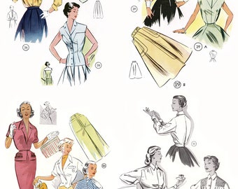 Manuel De Couture Des Années 50 Avec Modèles De Cartamodelli - Occasion