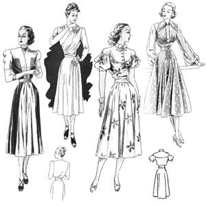 Vintage 1940s Pattern Drafting Book 200+ Patterns Women Men Children Forties Post War Fashion Dresses Lingerie Suits Lutterloh Golden Rule