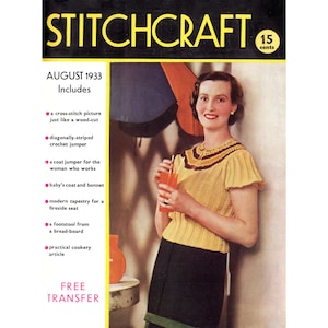 Stick- och virkmönster från 1930-talet: Tröjor, jackor (PDF-mönster)