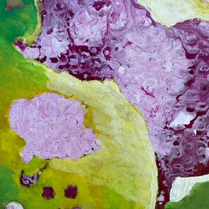 Germination, An Original Acrylic Painting on Cardboard