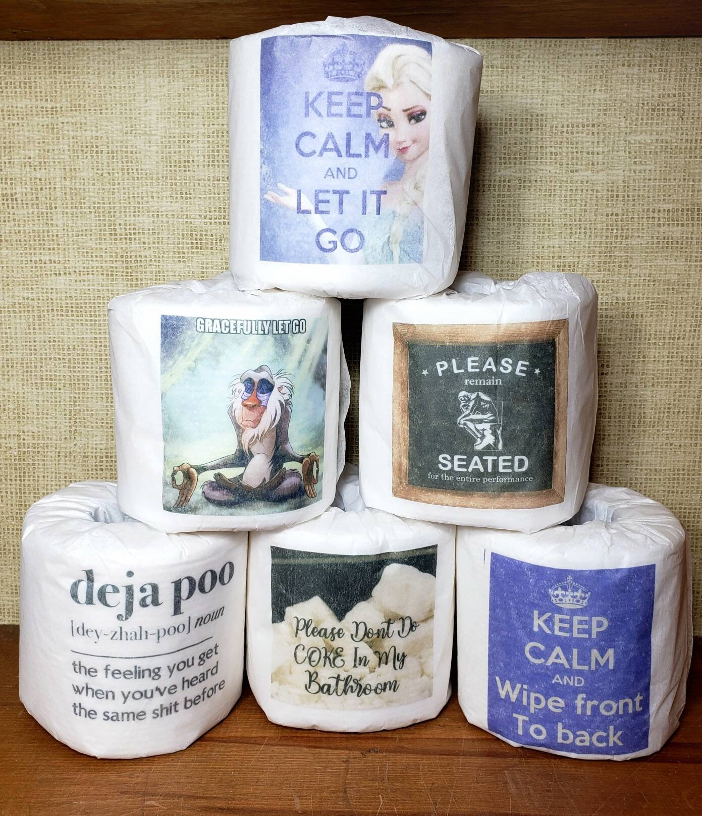 Custom Toilet Paper Etsy