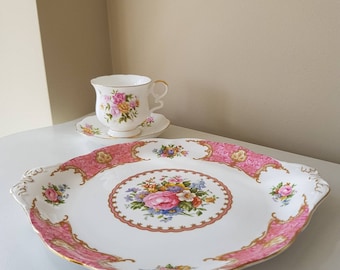 Vintage Royal Albert Lady Carlyle Rectangular Sandwich Tray (11 3