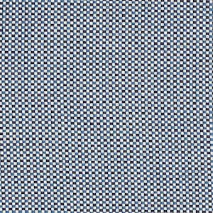 May include: A blue and white checked fabric with a subtle diagonal pattern.