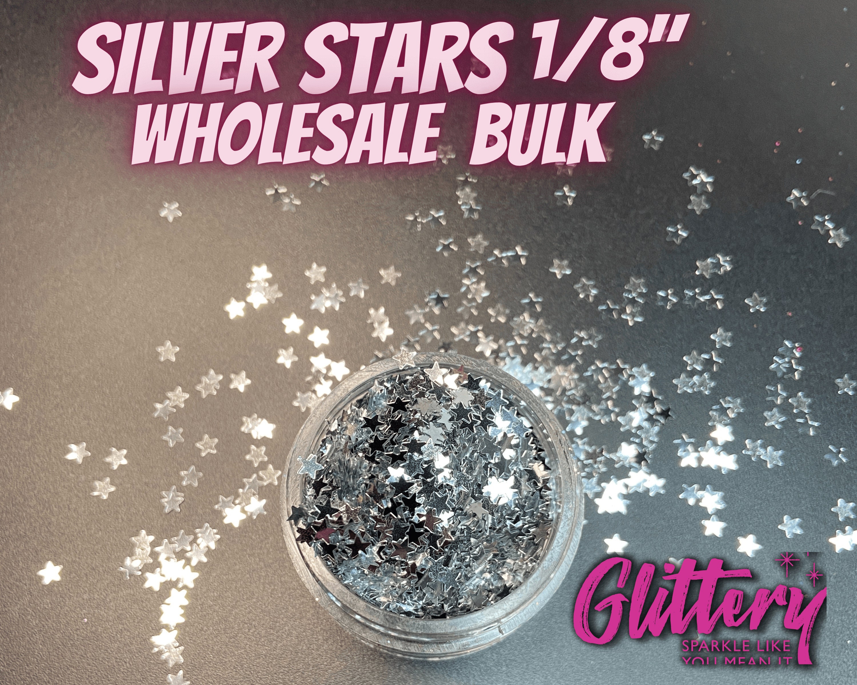 Bulk Wholesale Silver Glitter Stars Cosmetic grade glitter Etsy