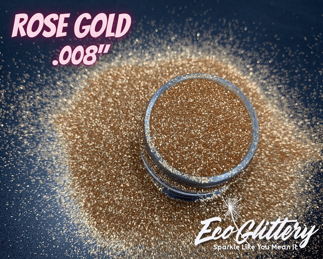 Rose Gold Biodegradable Glitter Cosmetic Glitter Body Safe Etsy