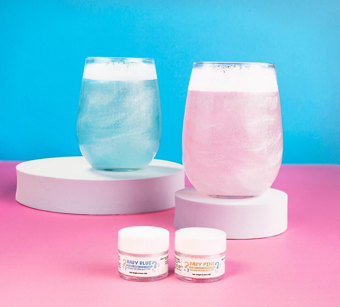 Gender Reveal Edible Glitter for Drinks Food Grade 100 FDA Etsy