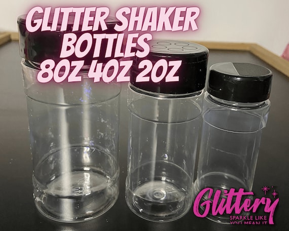 Glitter Shaker Bottles 2 Oz 4 Oz 8 Oz Craft Projects, Glitter