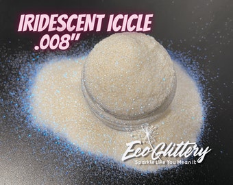 Iridescent Icicle - Biodegradable glitter | .008 Ultrafine | Body Safe| glitter eyeshadow, glitter for lip gloss, tumbler, compostable, face