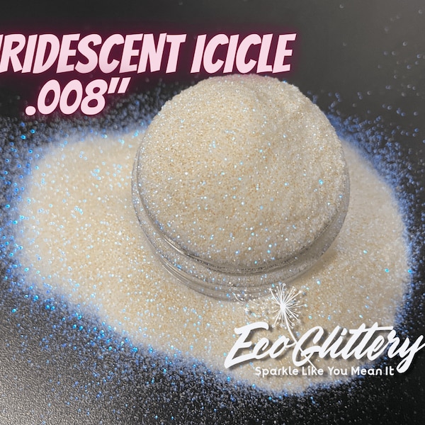 Iridescent Icicle - Biodegradable glitter | .008 Ultrafine | Body Safe| glitter eyeshadow, glitter for lip gloss, tumbler, compostable, face