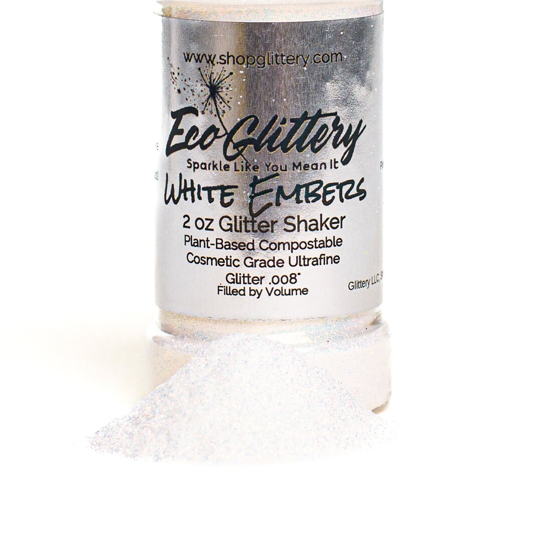White Embers Biodegradable Glitter Bulk Cosmetic Glitter Etsy