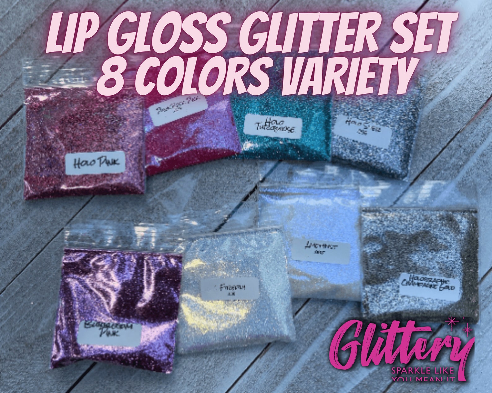 Lip Gloss Glitter Set Glitter Sample Set Body Safe Glitter Etsy