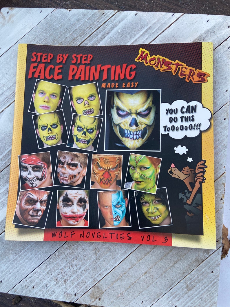 DIY Face Painting Kit Face Paint Face Painting Book Scar Etsy