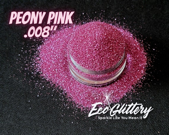 Peony Pink - Biodegradable Cosmetic glitter, .008 Ultrafine