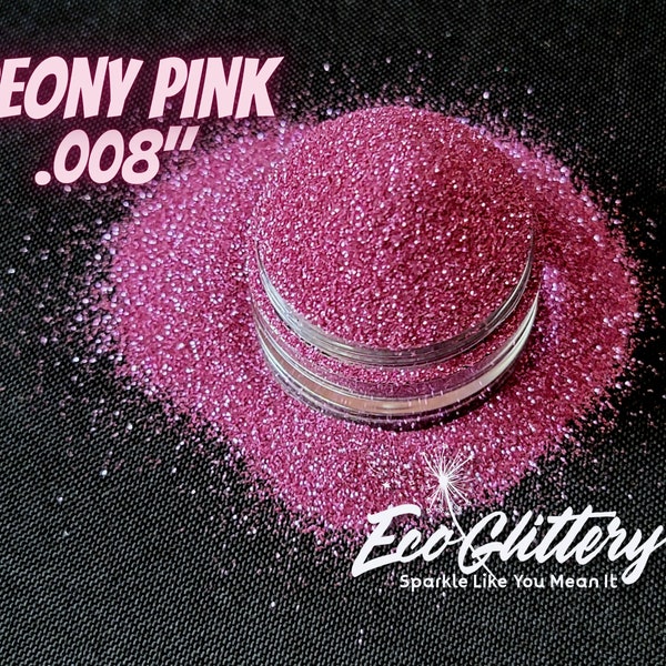 Peony Pink - Biodegradable Cosmetic glitter | .008 Ultrafine | Body Safe| glitter eyeshadow, glitter for lip gloss, sparkly tumbler