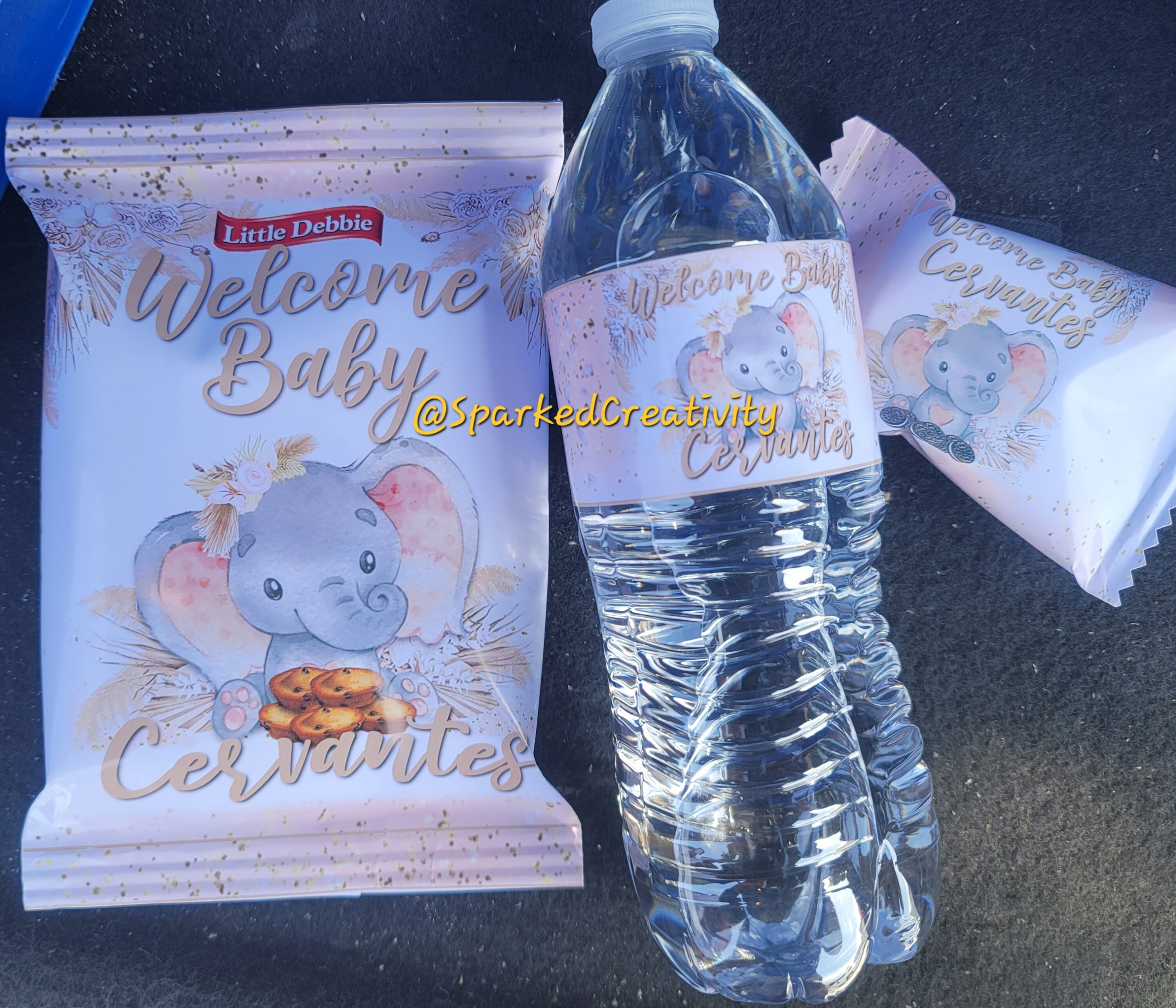 Custom Elephant Baby Shower Treats - Etsy