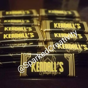 Custom Roaring 20&#39;s Party Treats