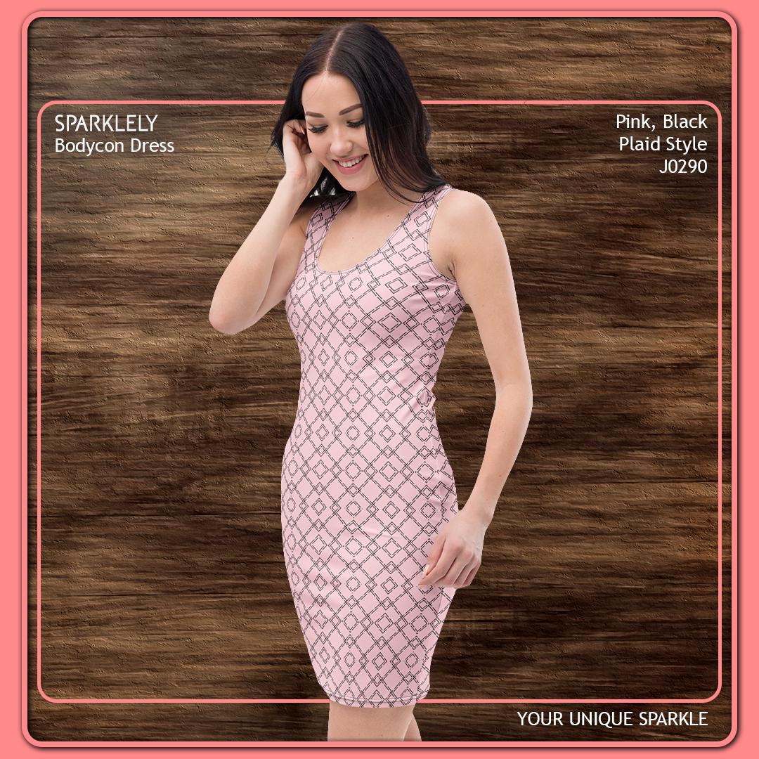 black and pink bodycon dress Skylar + Madison Mercy Black Bustier Bodycon Dress - Size S - Ribbed Knit - Sweetheart Neckline - Front Tie Detail main image 0