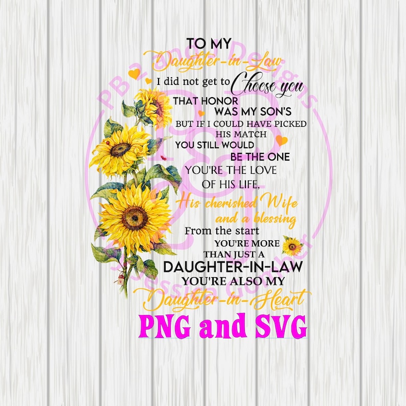 Download To my Daughter in Law SVG PNG | Etsy