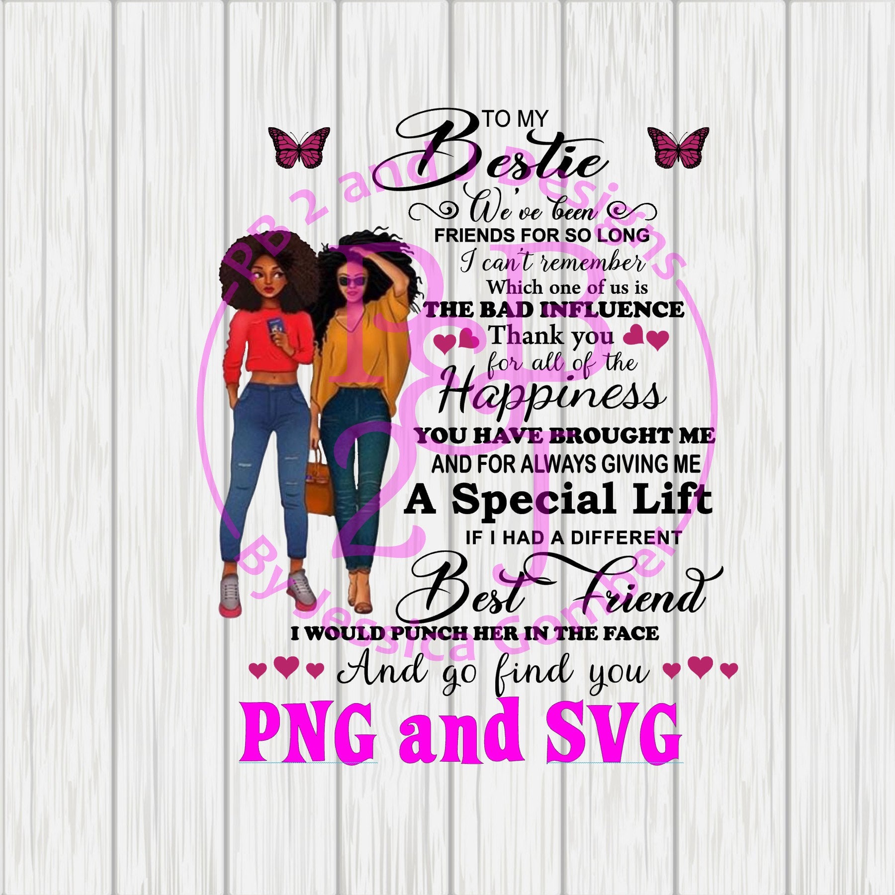 To My Bestie SVG PNG Etsy