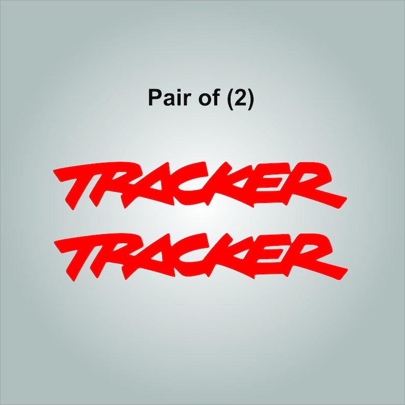 *free shipping TRACKER GEO Chevy Suv Decals PAIR