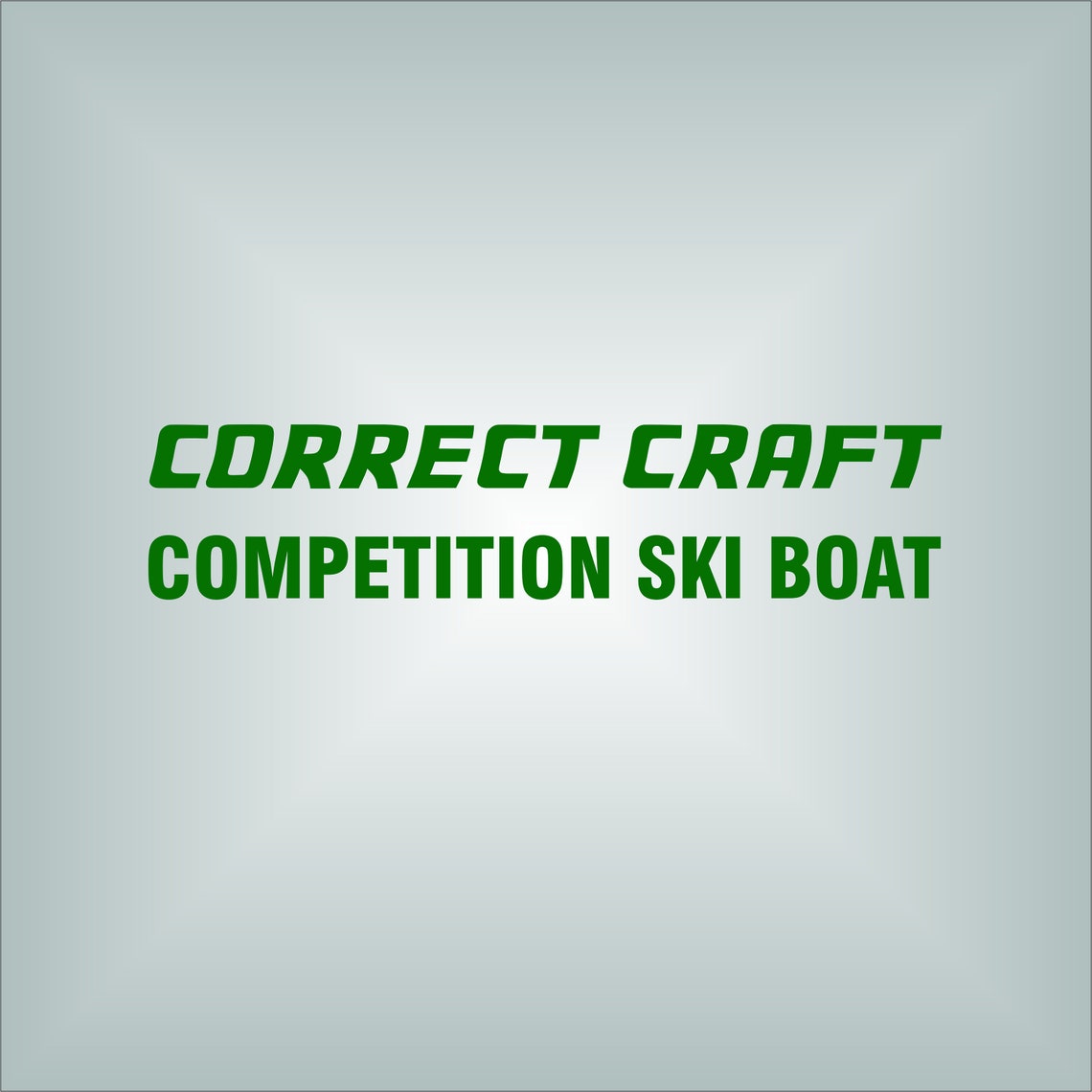 Correct Craft NAUTIQUE Competition Ski Boat Decal. free Etsy