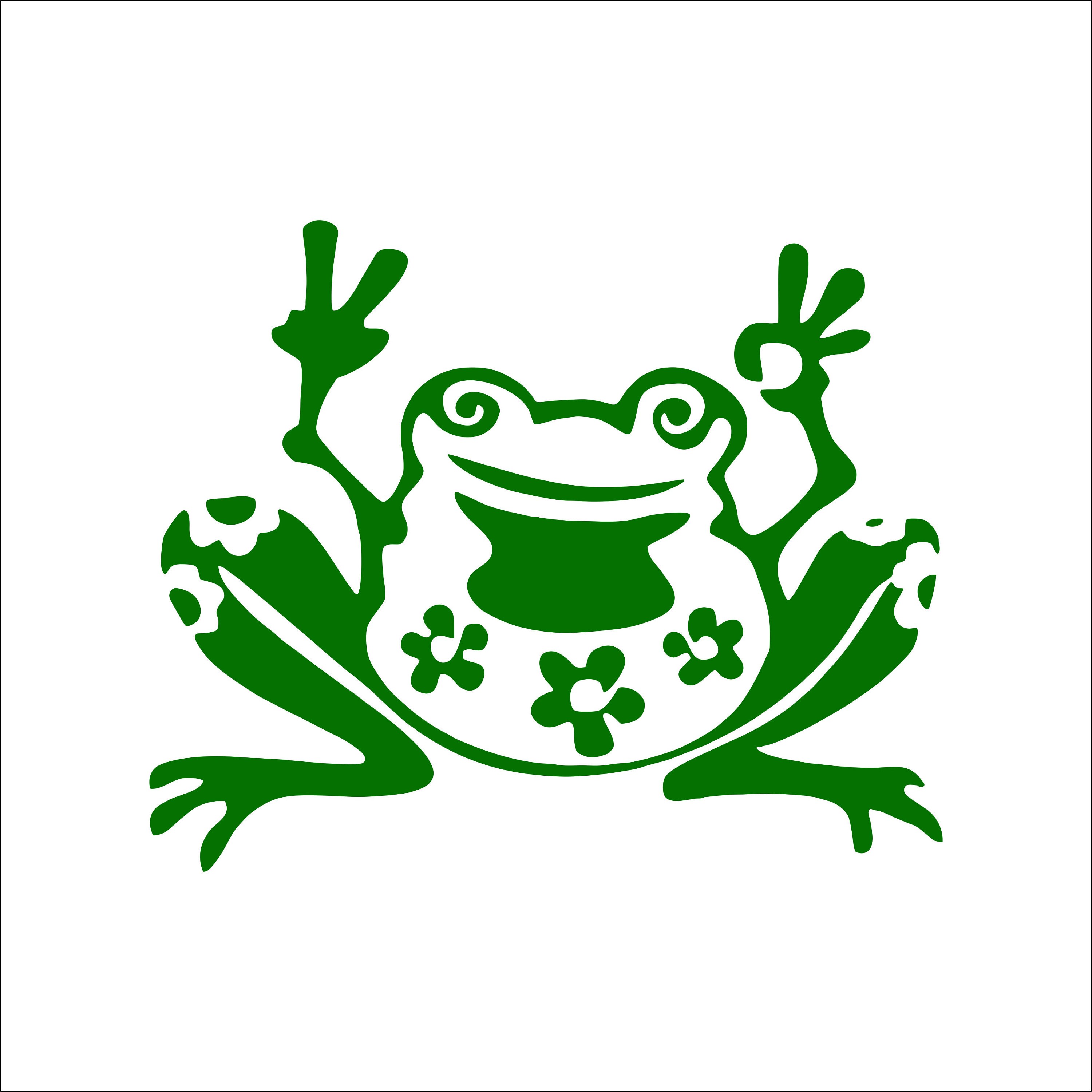 PEACE FROG decal window sticker free shipping Etsy