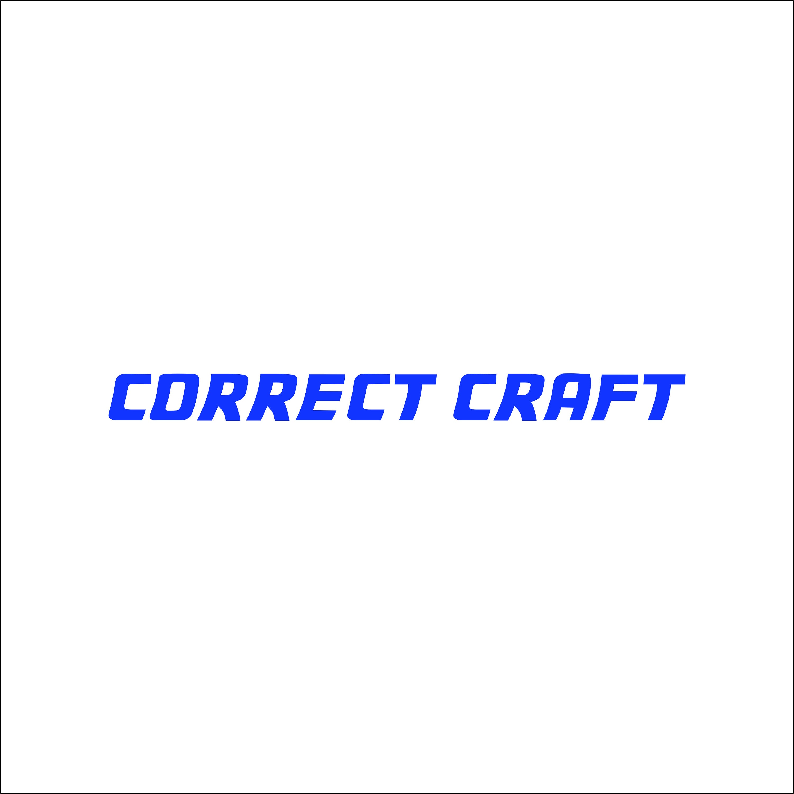 Correct Craft NAUTIQUE Competition Ski Boat Decal. free Etsy