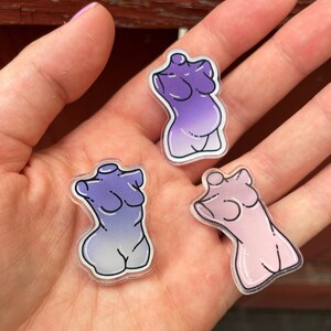 Acrylic Goddess Pin— Aphrodite, Hestia, & Hera