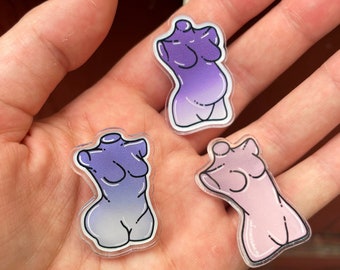 Pin de la diosa acrílica: Afrodita, Hestia y Hera
