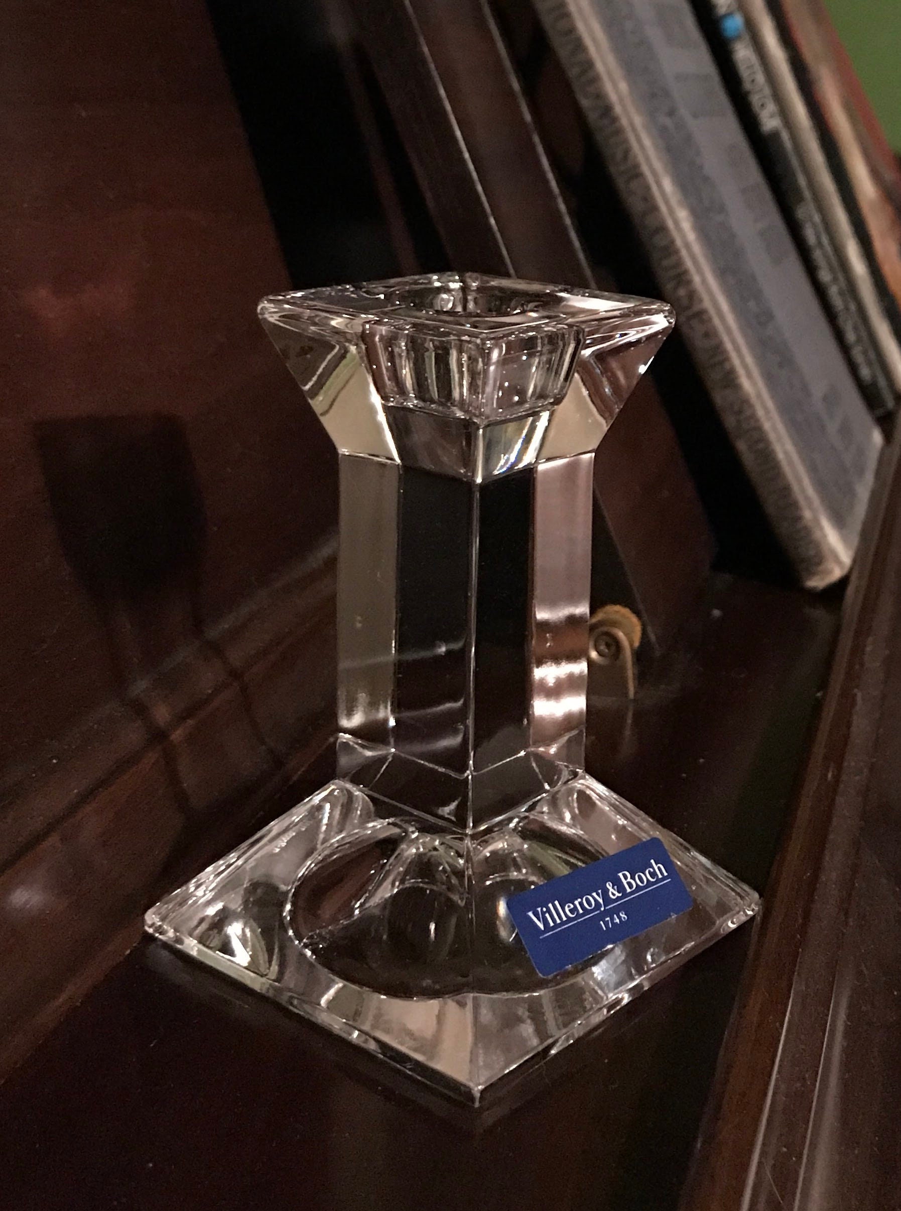 Villeroy and Boch 1748 Crystal Candle Holder Etsy