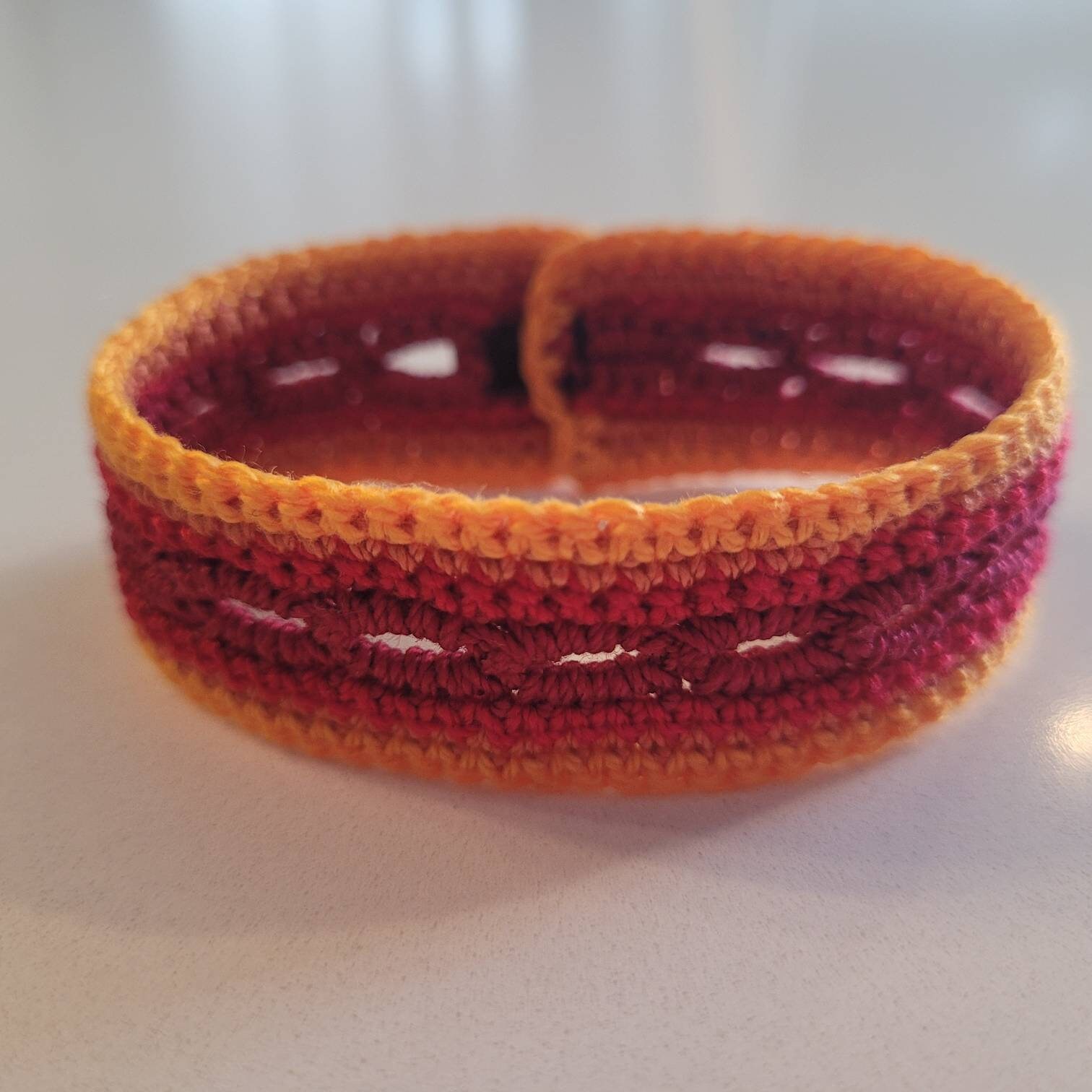 Crochet Bracelet 100 Cotton String Handmade Crochet Etsy