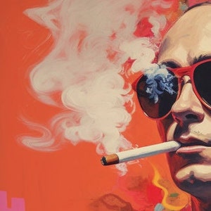 Hunter S Thompson Art Piece