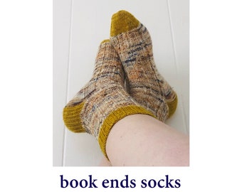 Pattern - Knit - Book Ends Socks