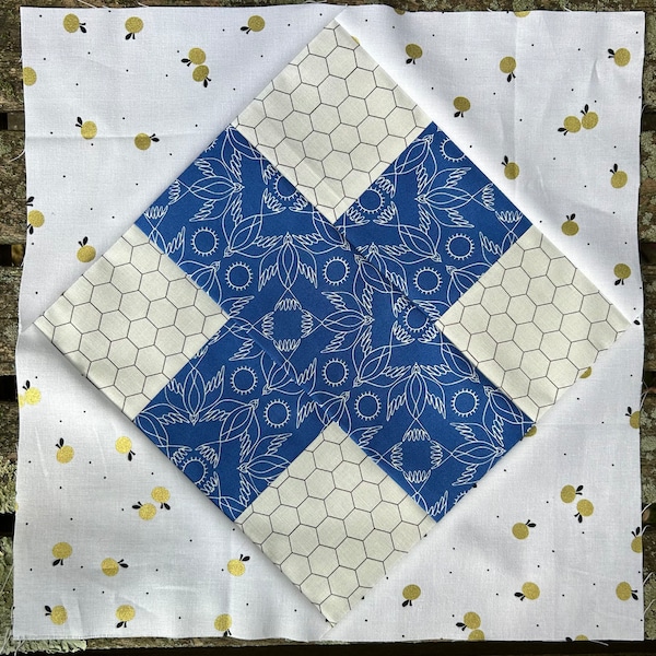 12" Raspberry Kiss Quilt Block Pattern