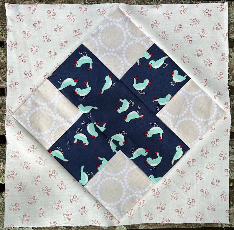 12 Raspberry Kiss Quilt Block Pattern Etsy