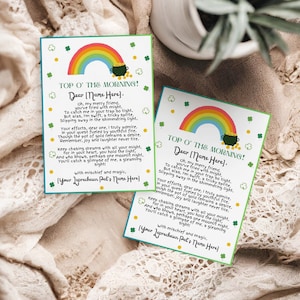 Carta de duende editável, Carta de duende, Kit de armadilha de duende, Jogos do dia de São Patrício, Dia de São Patrício, Modelo Canva