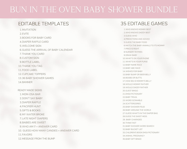 Rosa bulle i ugnen babyshowerpaket, randigt, bulltema, duschdekorationer, flickabebis bild 8