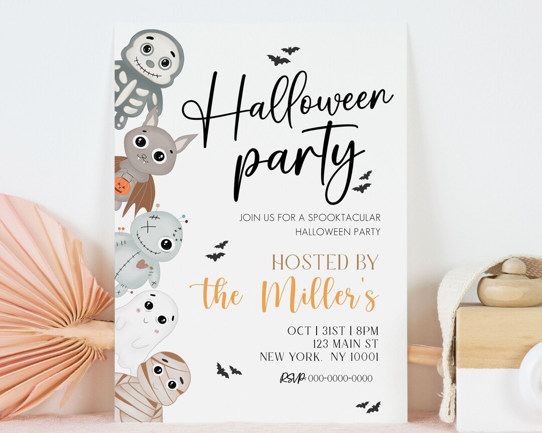 36 biglietti di invito per Halloween, biglietti di auguri per Halloween, biglietti di auguri per feste con buste e adesivi, inviti per feste di compleanno per bambini, biglietti di invito per