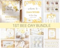 1st Bee Day Birthday Invitation Bundle, Bee Birthday Decor, Bee 1st Birthday Party Templates, Bee Day Birthday Pack product logo